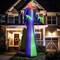 12Ft Giant Halloween Inflatables Pumpkin Halloween Decorations Inflatables with LED Light Sandbags Stakes Strings Halloween Inflatables Outdoor Decorations Blow up Inflatable Holiday Yard Decoration